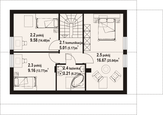 Poddasze projektu Zawoja mk 11 dws