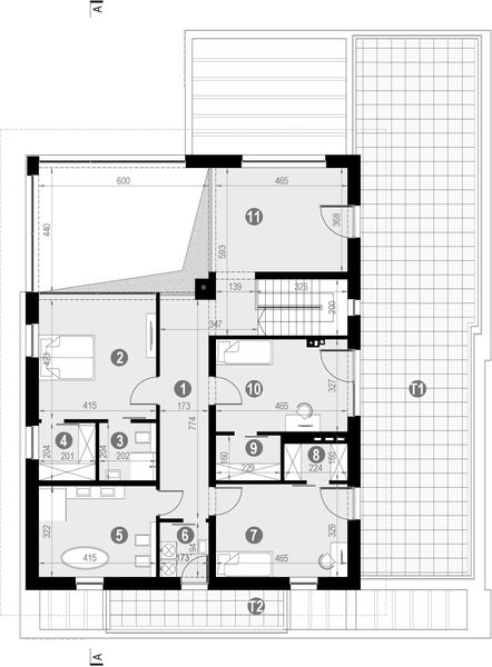 Piętro 1 projektu HomeKoncept 60