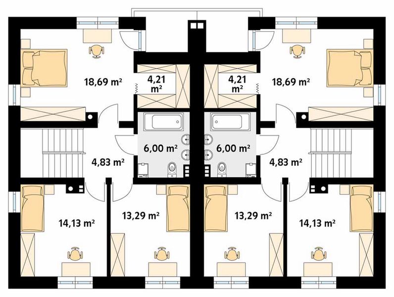 Piętro 1 projektu Purpurowy