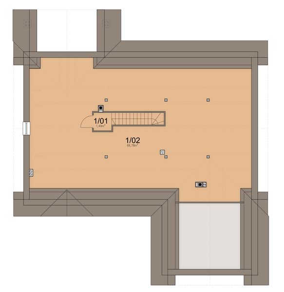 Poddasze projektu Mokka 9