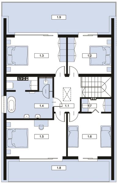 Piętro 1 projektu Lumen