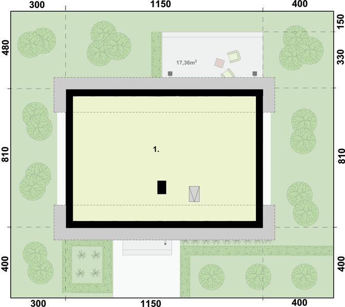 Poddasze projektu Trypolis 7 szkielet drewniany