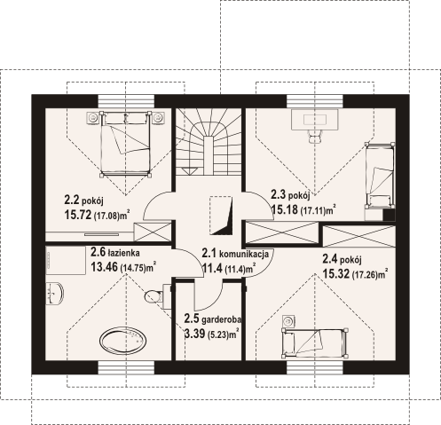 Poddasze projektu Żarnów