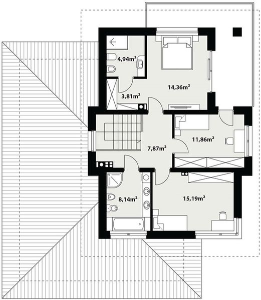 Piętro 1 projektu Karat 5