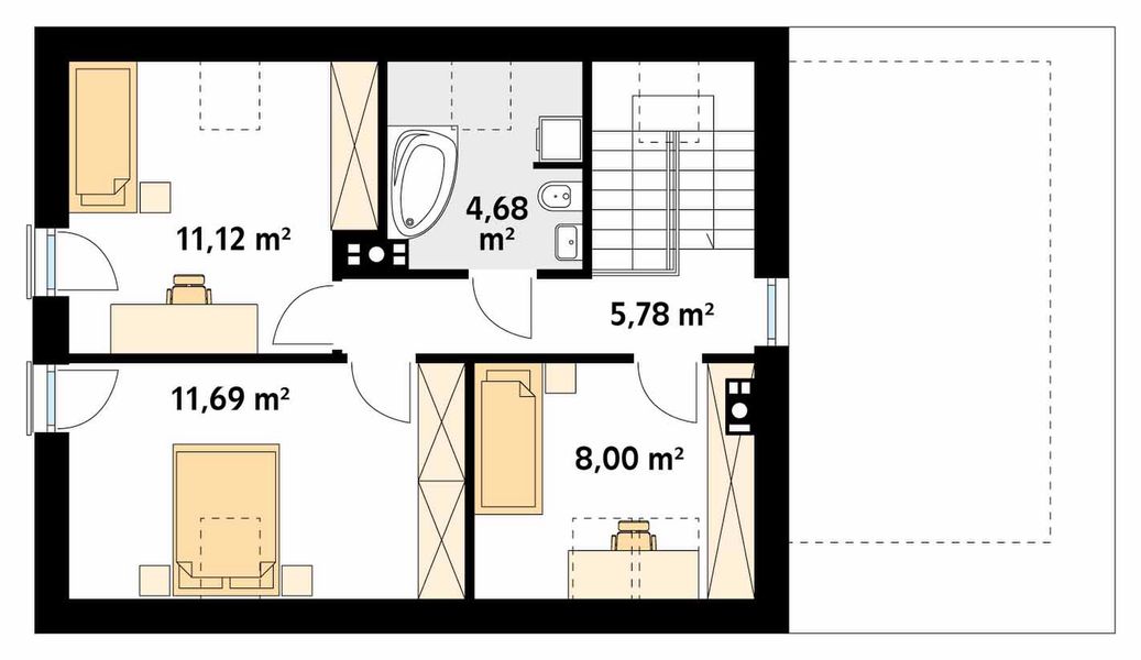 Poddasze projektu Jagoda 4
