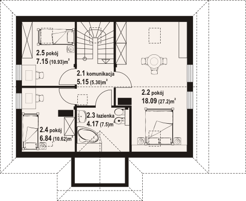 Poddasze projektu Zawoja dw 39
