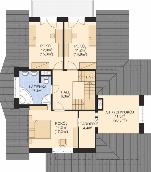 Poddasze projektu APS 033 NEW