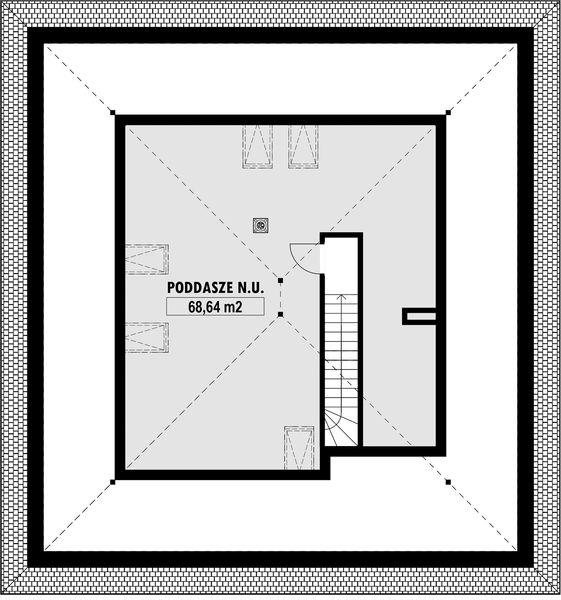 Poddasze projektu E-227