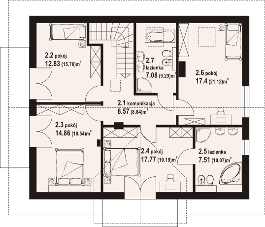 Poddasze projektu Batorowo m5