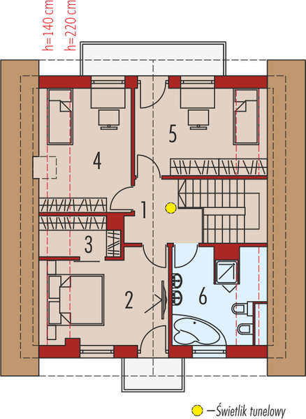Poddasze projektu Daga II
