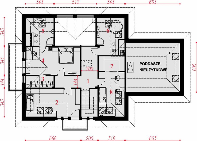Poddasze projektu Lanella 6