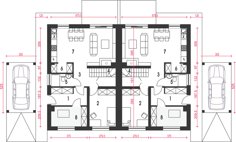 Parter projektu Agat z wiatą bliźniak [A-BL]