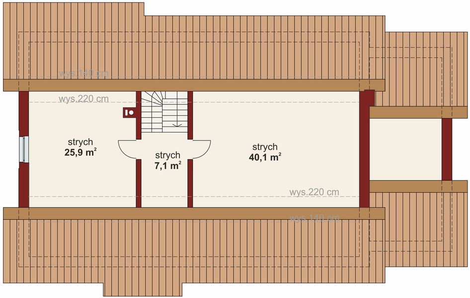 Poddasze projektu Domena 103 A-T