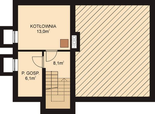 Piwnica projektu APS 205 NEW