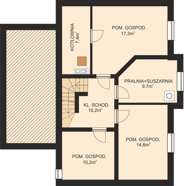 Piwnica projektu APS 110 NEW
