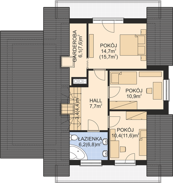 Poddasze projektu APS 110 NEW