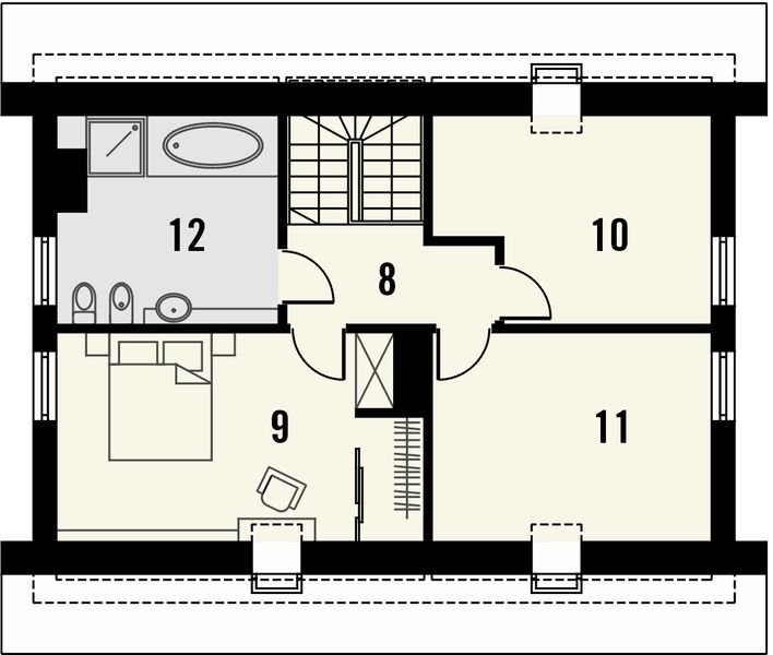 Poddasze projektu Muno