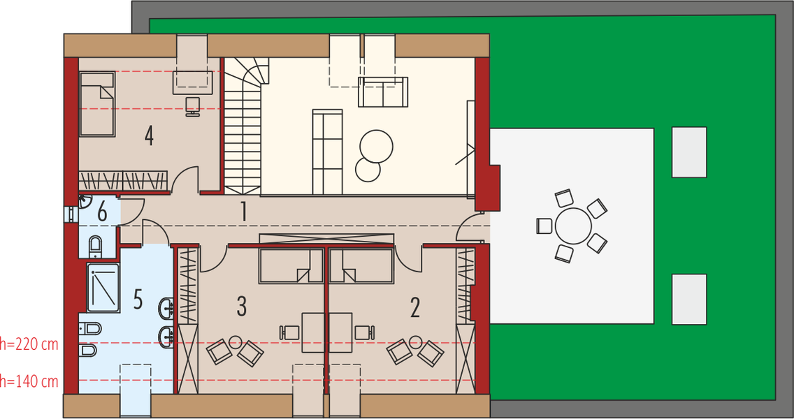 Poddasze projektu EX 18 G2 soft