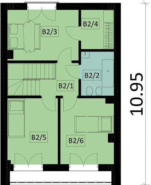 Piętro 1 projektu KA41 S