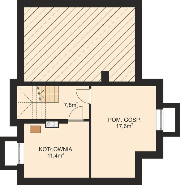 Piwnica projektu APS 001 NEW + P