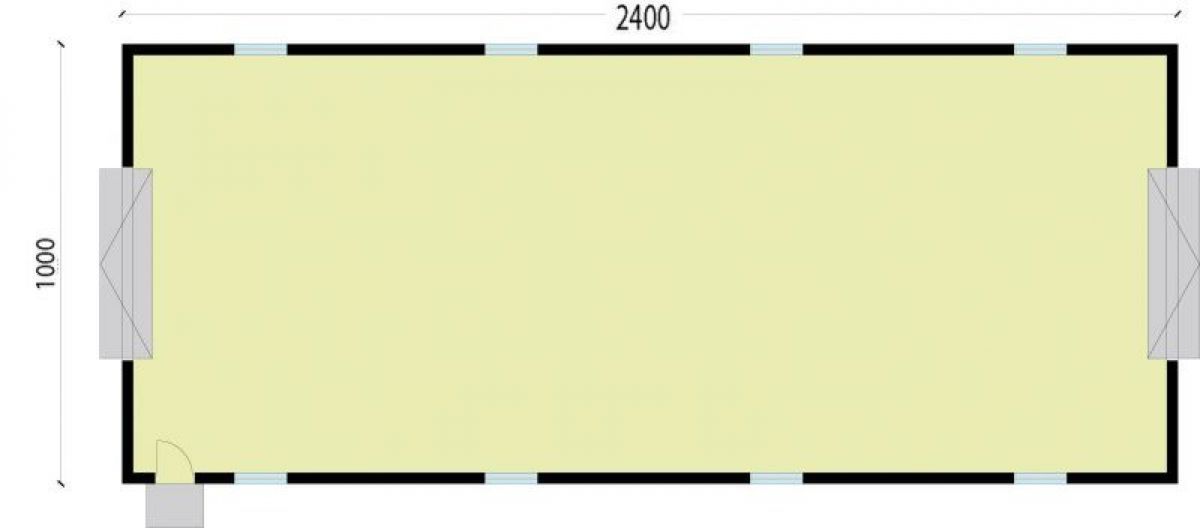 Parter projektu G228C budynek gospodarczy