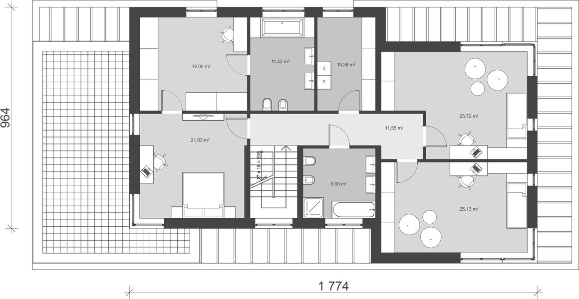 Piętro 1 projektu uA82
