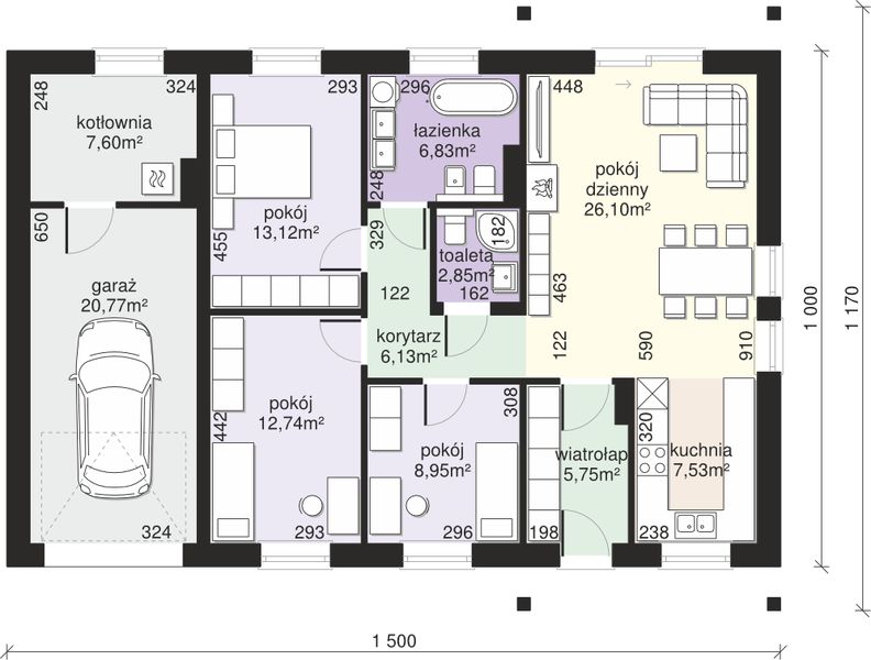 Parter projektu Dom przy Bukowej 20