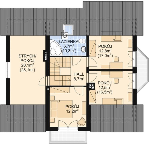 Poddasze projektu APS 242 NEW
