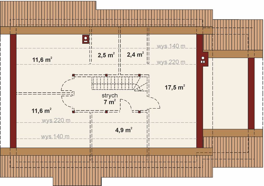 Poddasze projektu Atlant 1 A