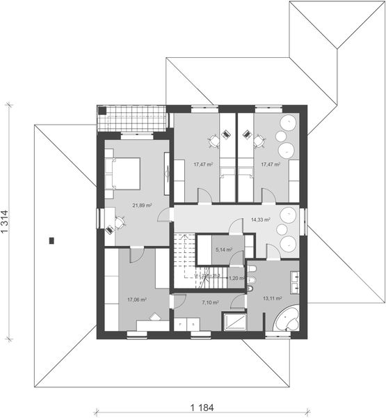 Piętro 1 projektu uA32