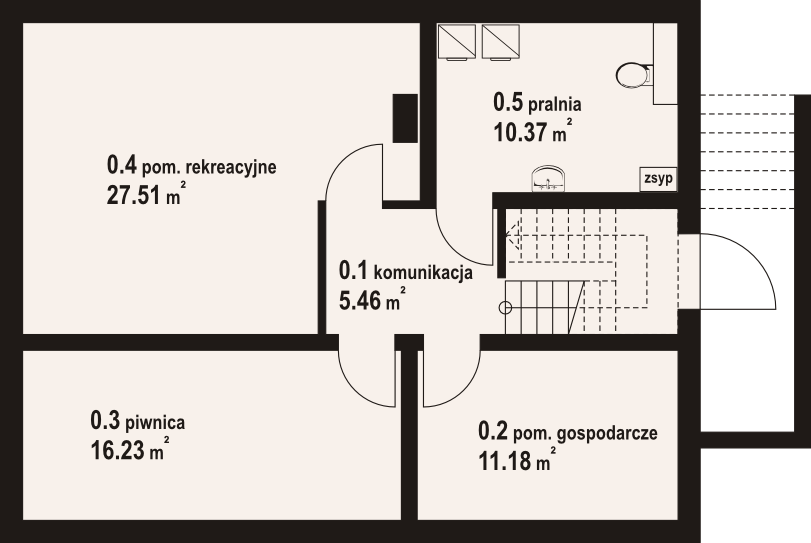 Piwnica projektu Lucin dw