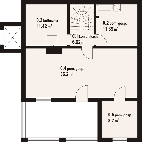 Piwnica projektu Jaworzynka dw 5