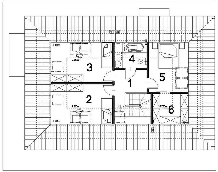 Poddasze projektu Stylowy D47