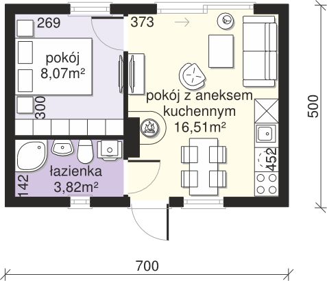 Parter projektu Dom przy Bukowej 35 N