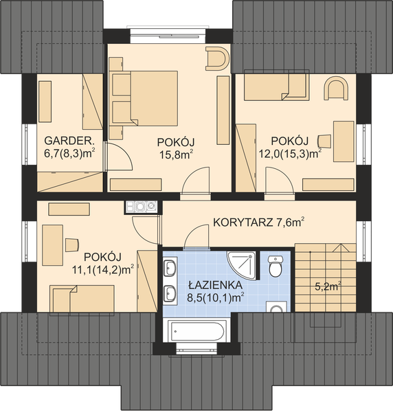 Poddasze projektu APS 196 NEW