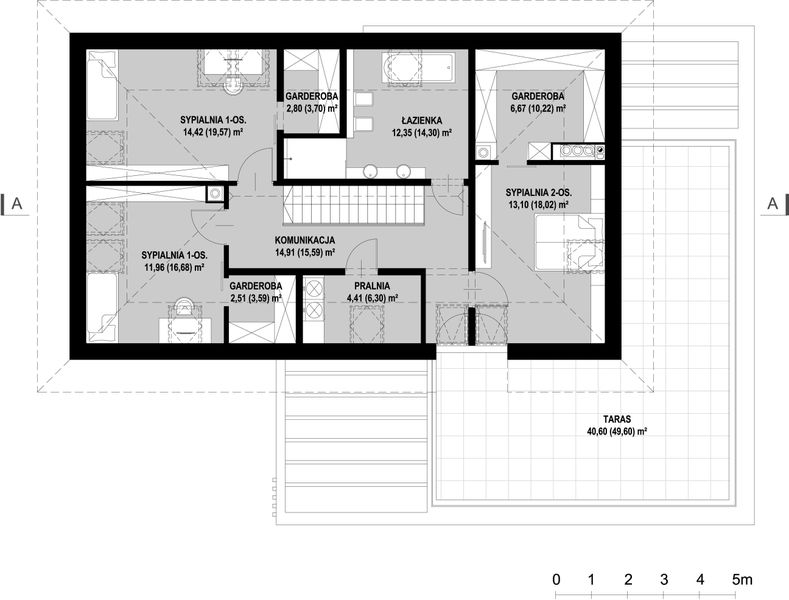 Poddasze projektu New House 9
