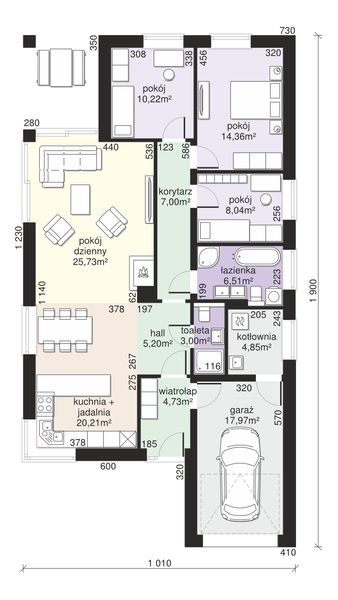 Parter projektu Dom przy Pastelowej 17