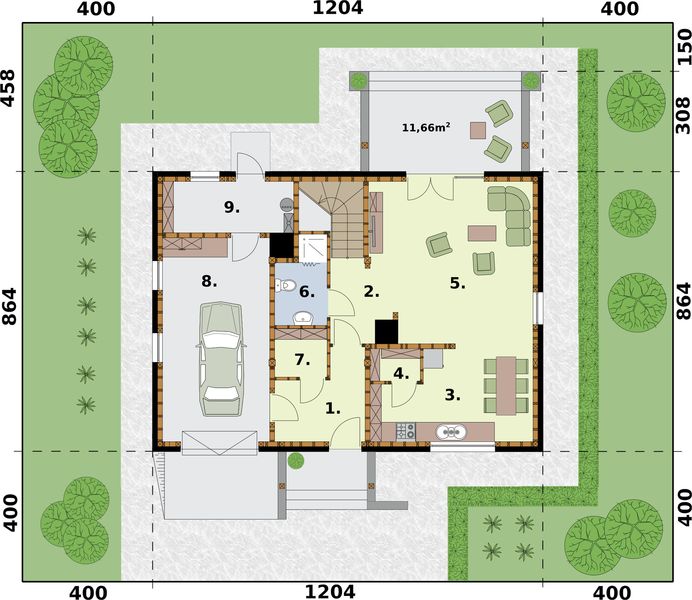 Parter projektu Rio szkielet drewniany