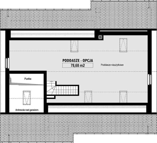 Poddasze projektu E-243