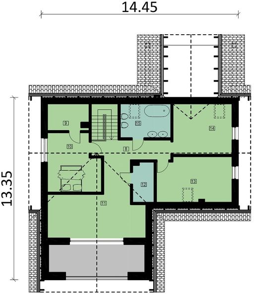Poddasze projektu KA76