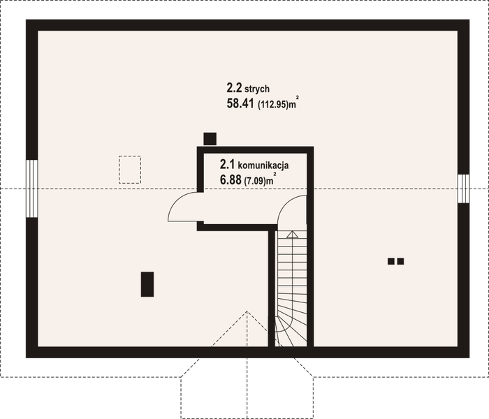 Poddasze projektu Alamowo dw