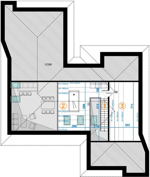 Poddasze projektu Gustowny 01