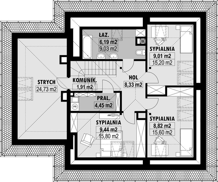 Poddasze projektu E-242