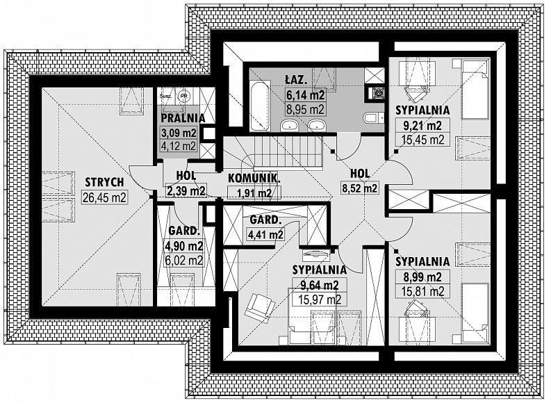 Poddasze projektu E-241