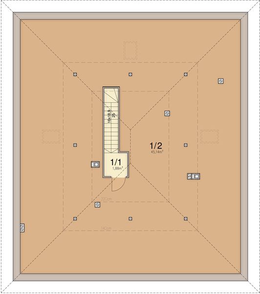 Poddasze projektu Kalwados