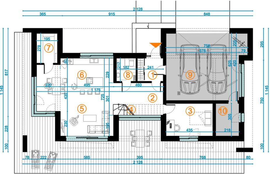 Parter projektu Z pergolą 03