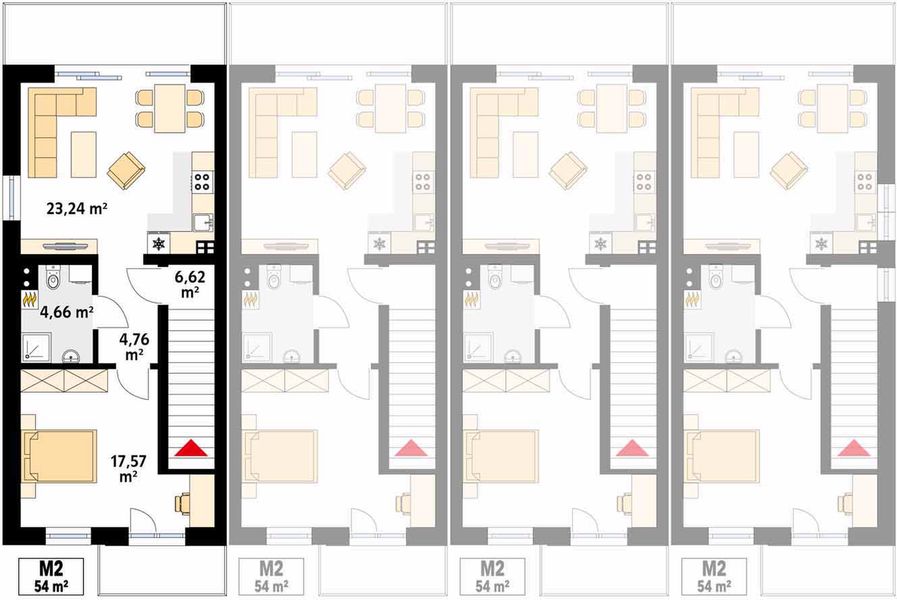 Piętro 1 projektu Dracena