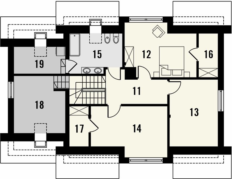 Poddasze projektu Miętus