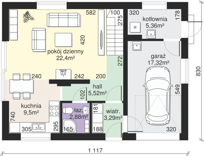 Parter projektu Dom przy Alabastrowej 30