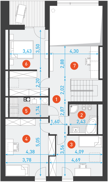 Poddasze projektu Dostępny 4B